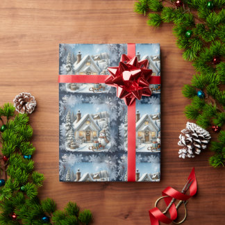 Einzigartige vintage Weihnachtsdekoration Papierpl Geschenkpapier