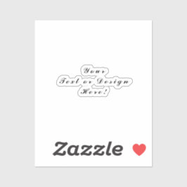 Einzigartige Vinyl-Aufkleber - Design oder Text fü Aufkleber