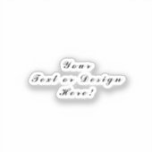 Einzigartige Vinyl-Aufkleber - Design oder Text fü Aufkleber (Vorderseite)