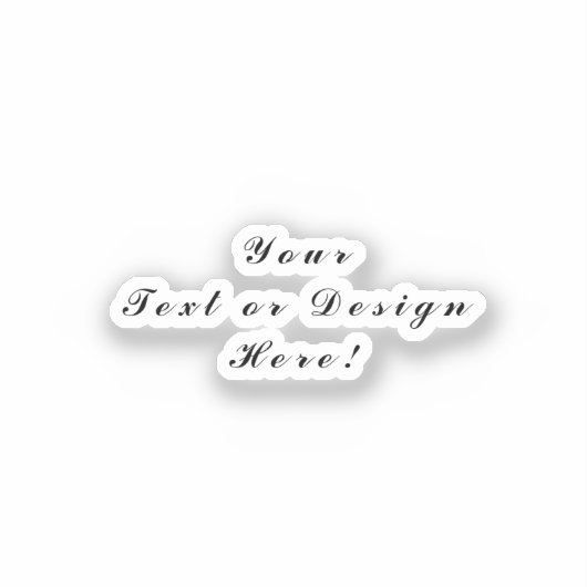 Einzigartige Vinyl-Aufkleber - Design oder Text fü Aufkleber (Vorderseite)
