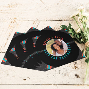 EINZIGARTIGE VINYL-AUFZEICHNUNG FOTO QR-CODE SAVE  THE DATE