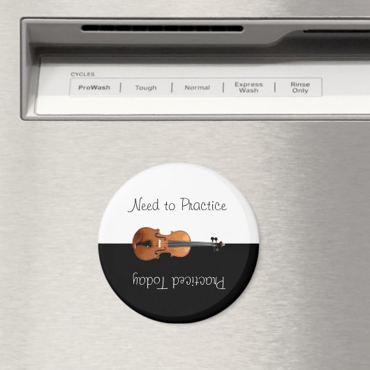 Einzigartige Violinpraxis Reversible Erinnerung Magnet (In Situ (Geschirrspüler))
