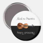 Einzigartige Violinpraxis Reversible Erinnerung Magnet (Vorderseite/Rückseite)
