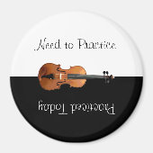 Einzigartige Violinpraxis Reversible Erinnerung Magnet (Vorne)