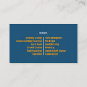 Einzigartige Visitenkarte (Rückseite)