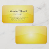 Einzigartige Visitenkarte des gelben Kosmetologen (Vorne/Hinten)