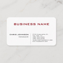 Einzigartige Visitenkarte für Chic Manager