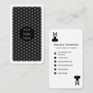 Einzigartige Visitenkarte für Clubs und Unternehme