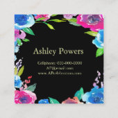 Einzigartige Visitenkarte für den Blumenplatz (Rückseite)