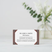 Einzigartige Visitenkarte für Doktoranden (Stehend Vorderseite)