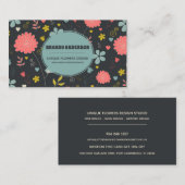 Einzigartige Visitenkarte für farbige Blume (Vorne/Hinten)