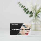 Einzigartige Visitenkarten des Kosmetologen Visitenkarte (Stehend Vorderseite)