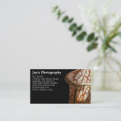 Einzigartige Visitenkarten für die Fotografie Visitenkarte (Stehend Vorderseite)