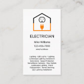 Einzigartige Visitenkarten für vertikale Elektrote Visitenkarte (Vorderseite)