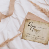 Einzigartige Visiting Wedding Response Card RSVP Karte