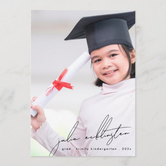 Einzigartige Vorlage Foto Kindergarten Abschluss C (Vorderseite)