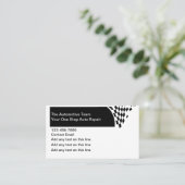 Einzigartige Vorlage für die Kfz-Visitenkarte Visitenkarte (Stehend Vorderseite)