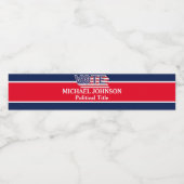 Einzigartige Wahlkampfkampagne Wasserflaschenetikett (Einzelnes Label)