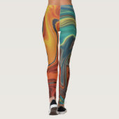 Einzigartige Wasserfarbe Beste Leggings für Ihren (Rückseite)