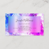 Einzigartige Wasserfarbe Funkelnd Goldmedaille Bea Visitenkarte (Rückseite)