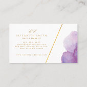 Einzigartige Wasserfarbe Moderne Loyalität Visitenkarte (Rückseite)