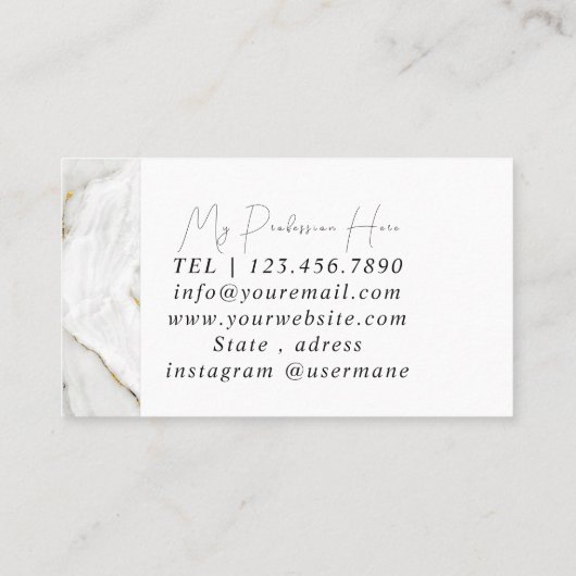 Einzigartige Wasserfarbe Moderne Visitenkarte (Rückseite)