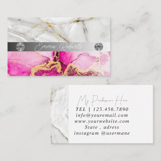 Einzigartige Wasserfarbe Moderne Visitenkarte (Vorne/Hinten)