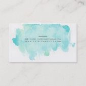 ★ einzigartige Wasserfarbe Visitenkarte (Rückseite)