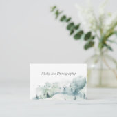 Einzigartige Wasserfarbegeschäftskarte Visitenkarte (Stehend Vorderseite)