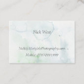 Einzigartige Wasserfarbegeschäftskarte Visitenkarte (Rückseite)