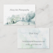 Einzigartige Wasserfarbegeschäftskarte Visitenkarte (Vorne/Hinten)