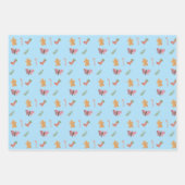 Einzigartige Wasserfarben Muster Geschenkpapier Set (Vorderseite 2)