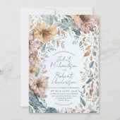 Einzigartige Wasserfarbenfallen Einladung (Vorderseite)