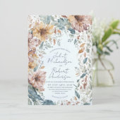 Einzigartige Wasserfarbenfallen Einladung (Stehend Vorderseite)