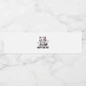 Einzigartige Wasserflaschen mit Niedlichen Katzend Wasserflaschenetikett (Einzelnes Label)