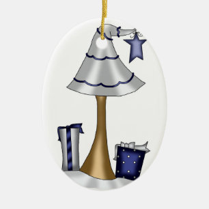 Einzigartige Weihnachtsbaumverzierung Keramikornament