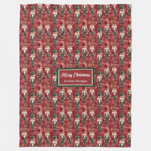 Einzigartige Weihnachtsernährlinge in Wasserfarbe  Fleecedecke (Vorderseite)