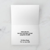 Einzigartige Weihnachtsfalkenkarte Feiertagskarte (Innenseite)