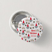 Einzigartige Weihnachtsgeschenke-Kunden-Geschäftst Button (Vorne & Hinten)