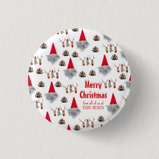 Einzigartige Weihnachtsgeschenke-Kunden-Geschäftst Button (Vorderseite)