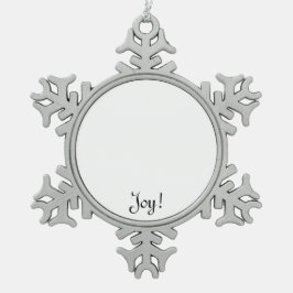 Einzigartige Weihnachtsgeschenke, zum des Spaßes Schneeflocken Zinn-Ornament