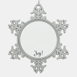 Einzigartige Weihnachtsgeschenke, zum des Spaßes Schneeflocken Zinn-Ornament