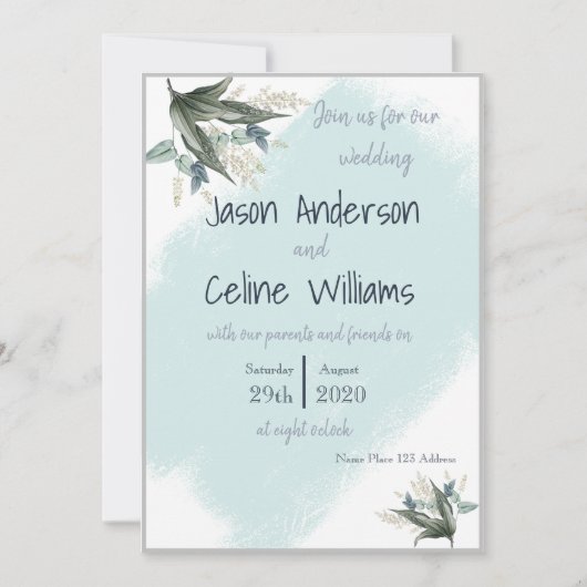 Einzigartige Weihnachtskarte Einladung (Vorderseite)