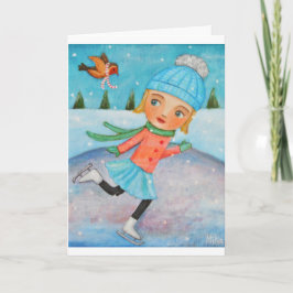 Einzigartige Weihnachtskarte Feiertagskarte