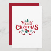 Einzigartige Weihnachtskarte Feiertagskarte (Vorne/Hinten)