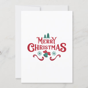 Einzigartige Weihnachtskarte Feiertagskarte