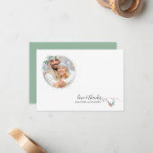 Einzigartige Weihnachtskarte für Skandinavien Mitteilungskarte (Vorderseite/Rückseite Beispiel)