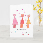 Einzigartige Weihnachtskarte Karte (Gelbe Blume)