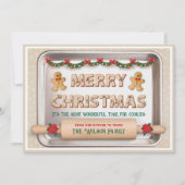 Einzigartige Weihnachtskarte Kochrezeption Feiertagskarte (Vorderseite)