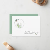 Einzigartige Weihnachtskarte Mitteilungskarte (Vorderseite/Rückseite Beispiel)